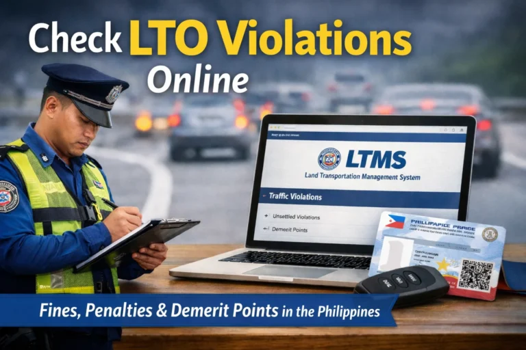Check LTO Violations Online