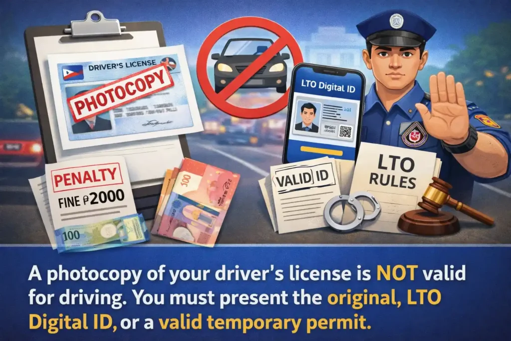 Can You Drive With a Photocopy of a Driver’s License in the Philippines? 1 can i use a Photocopy of a Driver’s License