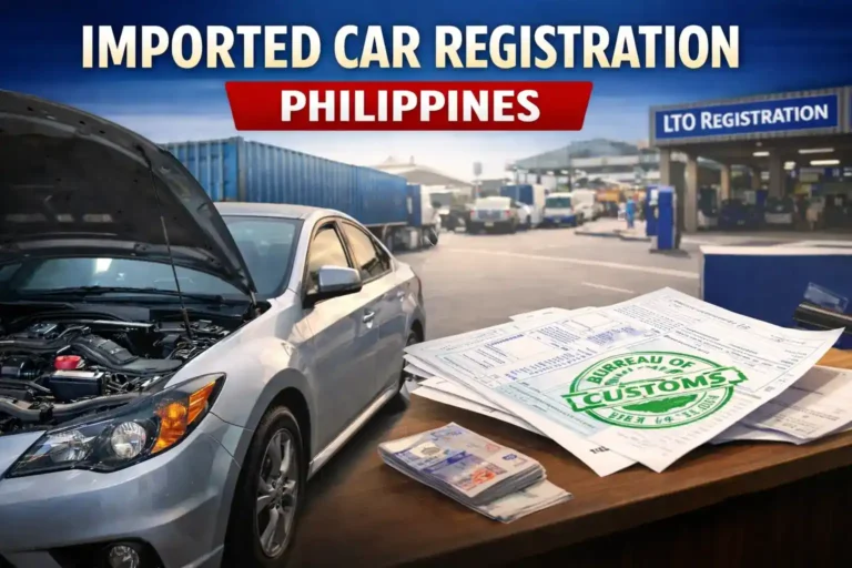 register an imported car in the Philippines